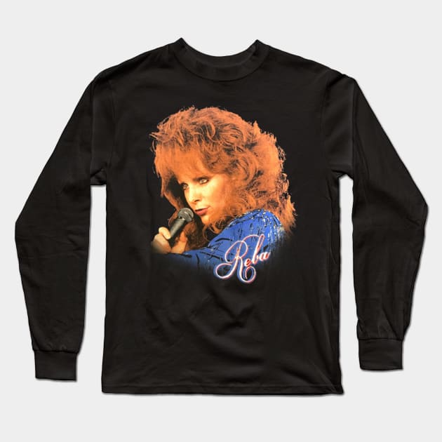 Reba McEntire // Vintage Faded 80s Long Sleeve T-Shirt by RboRB